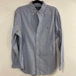 Ralph Lauren Blue Button Down (Sizing 16.5, 34/35)